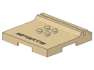 Lego Tile 6 x 6 x 2/3, with 4 Studs, 