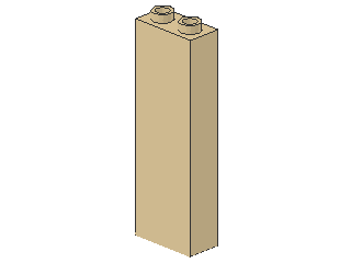 Lego Brick 1 x 2 x 5 (46212) without Supports