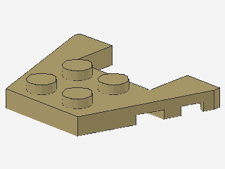 Lego Wedge Plates 3 x 4 (48183) with Stud Notches