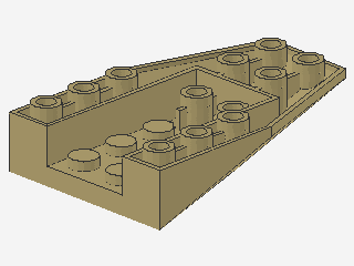 Lego Keile, invers 6 x 4 (4856a) 2 Verbindungen