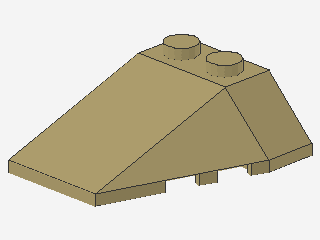 Lego Wedges 4 x 4 (48933) with Stud Notches