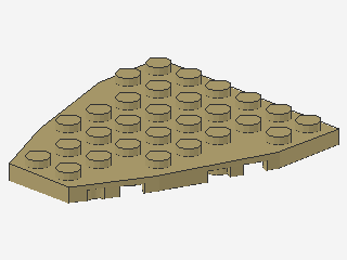 Lego Wedge Plates 7 x 6 (50303) with Stud Notches