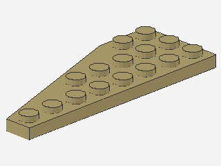 Lego Wedge Plates 8 x 3 (50304) right