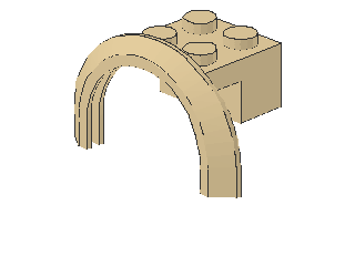 Lego Mudguard 4 x 2 1/2 (50745) round Arches