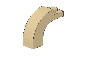 Lego Brick, Arch 1 x 3 x 2 (6005) Curved Top