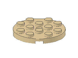 Lego Platte 4 x 4, rund, mit Loch (60474)