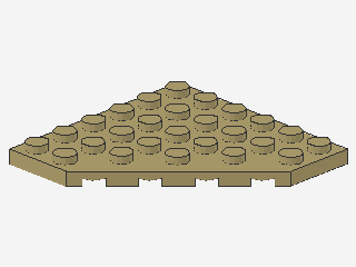 Lego Wedge Plates 6 x 6 (6106) Cut Corner