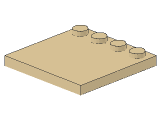 Lego Tile 4 x 4, with Studs on Edge (6179)