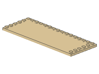 Lego Tile 6 x 16, with Studs on 23 Edges (6205)