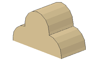 Lego Slope Stone, curved 4 x 2 x 2 (6216) Triple