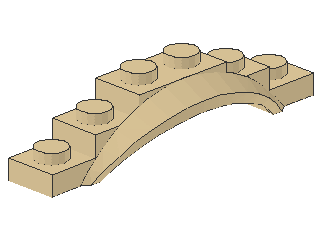 Lego Mudguard 1 1/2 x 6 (62361) with Arch