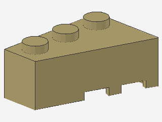 Lego Wedges, left 3 x 2 (6565)