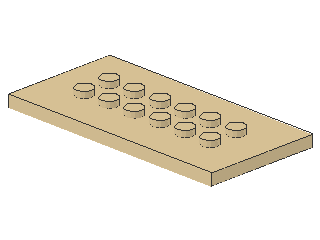 Lego Platte 4 x 8, Studs in Center (6576)
