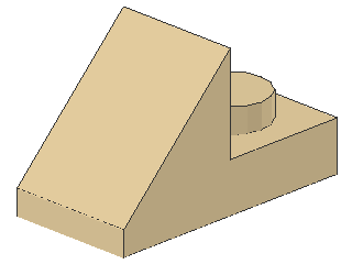 Lego Slope Stone 45° 2 x 1 x 1 (92946) with Cutout
