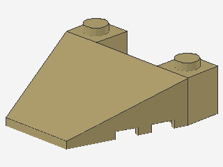 Lego Keile 4 x 4 (93348) mit Stud-Kerben