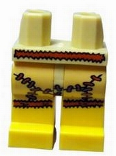 Lego Minifigure Legs assembled decorated (970c03) yellow Legs