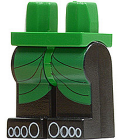Lego Minifigure Legs assembled decorated (970c11) black Legs