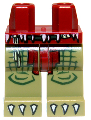 Lego Minifigure Legs assembled decorated (970c155) oliv green Legs