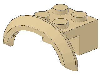 Lego Mudguard 4 x 2 1/2 (98282) round Arches