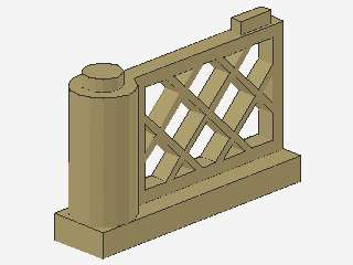 Lego Tor 1 x 4 x 2 (3186 u. 3187) Gitter