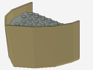 Lego Hull Parts 6 Studs wide (old)
