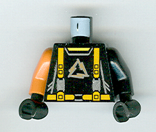 Lego Minifigure Torso mounted Alpha Team