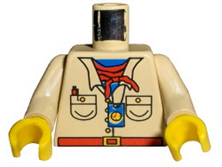 Lego Minifigure Torso mounted Adventurers