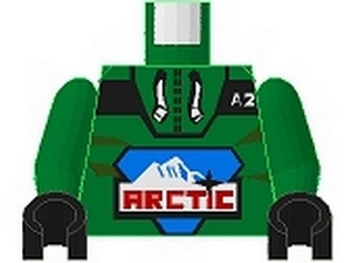 Lego Minifigure Torso mounted Town Arctic