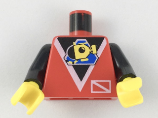 Lego Minifigure Torso mounted Town Divers