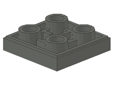 Lego Fliese 2 x 2 (11203) invers, dunkel bläulich grau