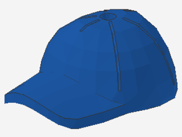 Lego Minifigur Cap (11303) blau