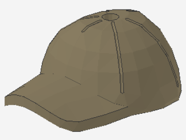 Lego Minifigur Cap (11303) dunkel tan