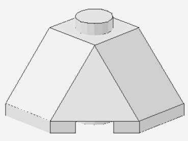 Lego Wedge 2 x 2 (13548) Corner,white