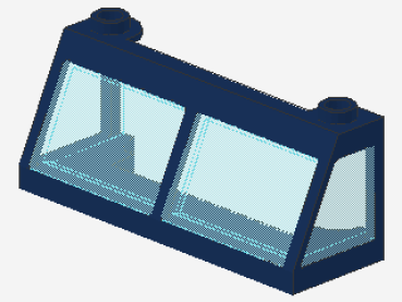 Lego Windscreen 2 x 6 x 2 (13760c02) dunkel blau