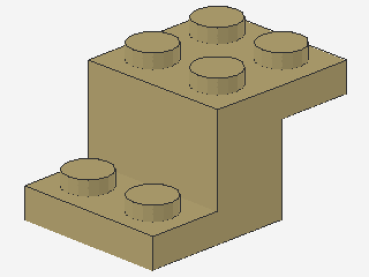 Lego Winkelträger 3 x 2 x 1 1/3 (18671) tan