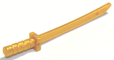 Lego Minifigure Sword (21459) Katana, pearl gold