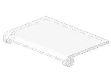 Lego Glass for Car Roof (2348a) transparent