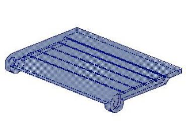 Lego Glass for Car Roof (2348b) transparent dark blue