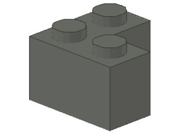 Lego Brick 2 x 2 x 1 (2357) dark bluish gray