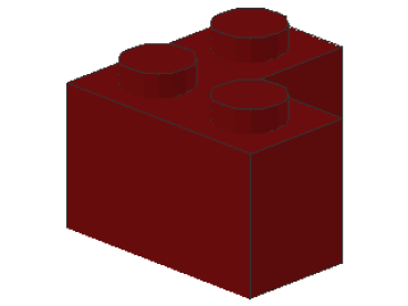 Lego Brick 2 x 2 x 1 (2357) dark red