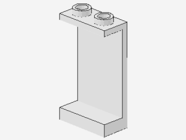 Lego Paneel 1 x 2 x 3 (2362b) hohle Studs, weiß