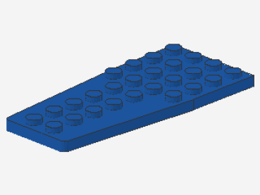 Lego Wedge Plate 4 x 9 (2413) blue