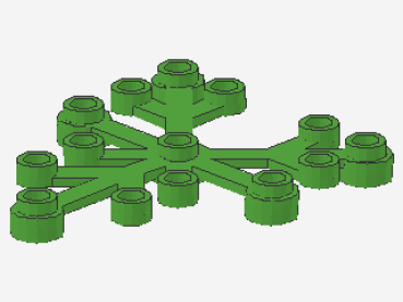 Lego Pflanzenblätter 6 x 5 (2417) leuchtend grün