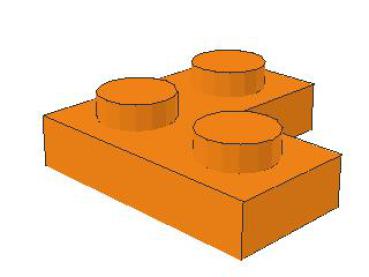 Lego Platte 2 x 2 Ecke (2420) orange