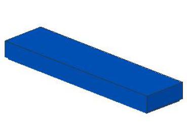 Lego Fliese 1 x 4 (2431) blau
