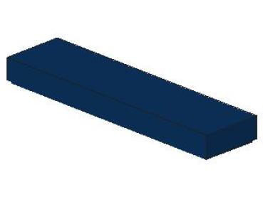 Lego Tile 1 x 4 (2431) dark blue