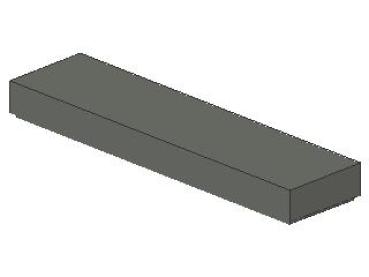 Lego Fliese 1 x 4 (2431) dunkel bläulich grau