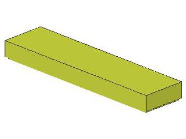 Lego Tile 1 x 4 (2431) medium lime