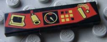 Lego Tile 1 x 4, decorated (2431px1)