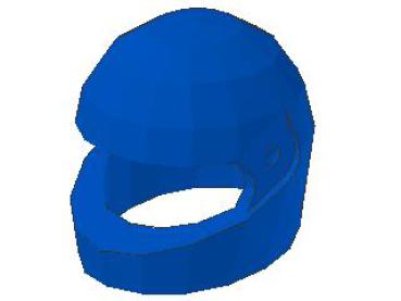 Lego Minifigure Helmet Motorcycle, blue NEW